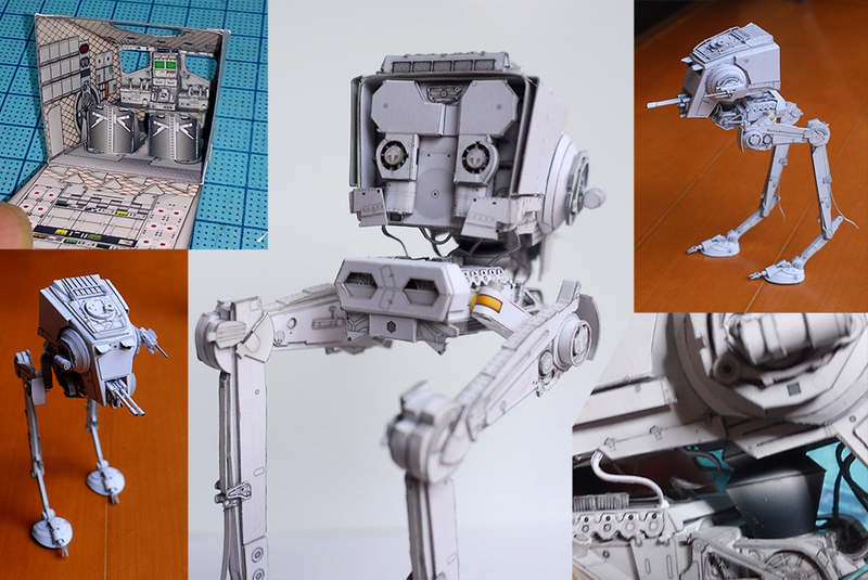 Illustration for article titled Japanese craftsman creates perfect sci-fi ship replicas using just paper